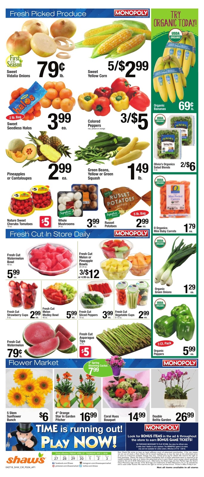 shaws circular ad may 4 10 2018 daily saving deals shawa flyer
