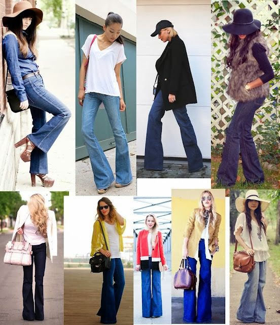 Blogger Trend: Flared Jeans and Patchwork Jeans | Unic Fashion