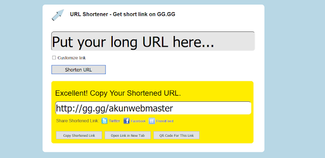 Cara Memperpendek/Shorten URL Postingan dengan Mudah Cara Memperpendek/Shorten URL Postingan dengan Mudah
