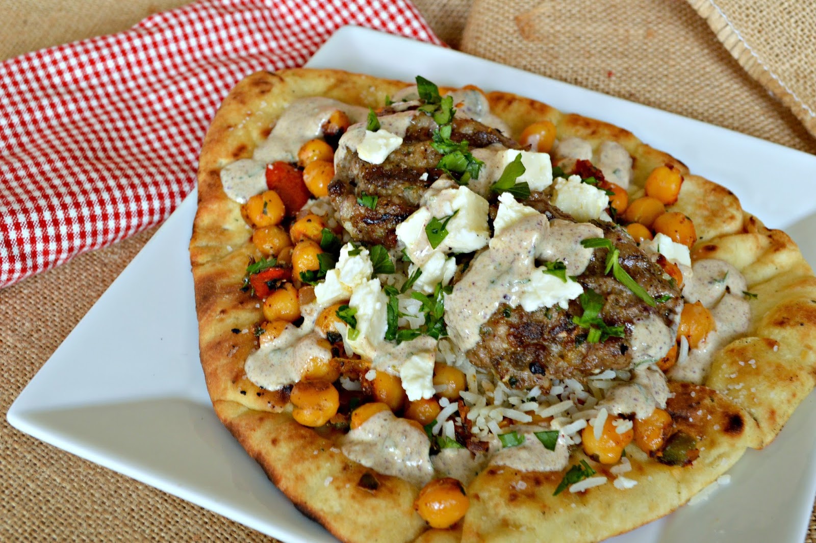 Za'atar Chicken Flatbreads with Chickpeas and My Little Black Book