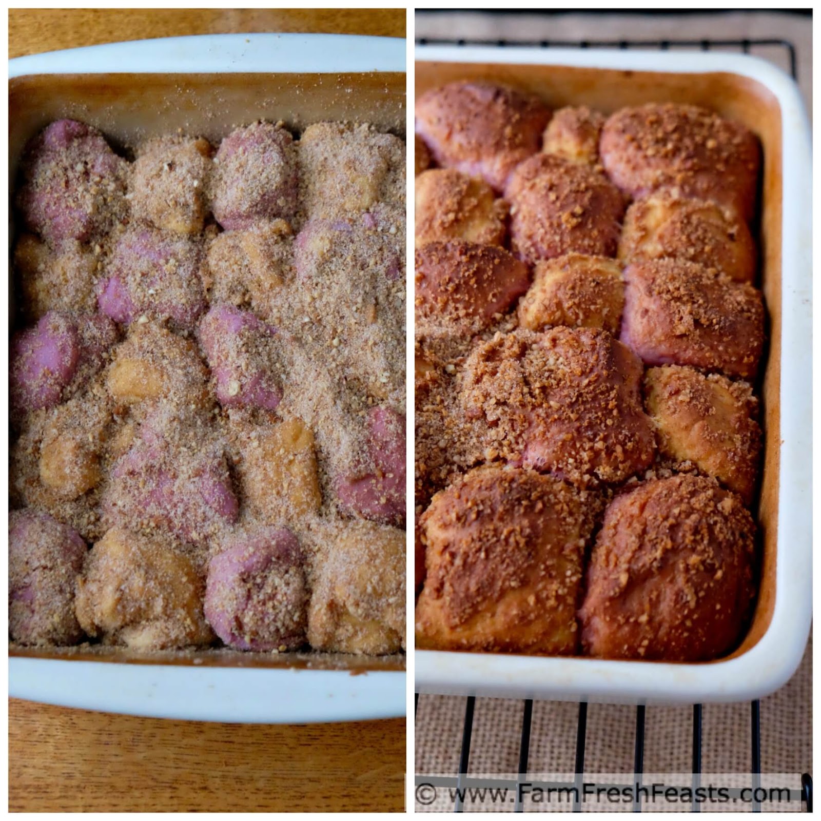Farm Fresh Feasts Overnight Sweet Potato Pecan Monkey Bread