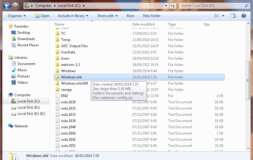 Windows folder size. Windows folder size