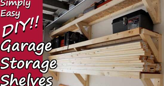 Easy DIY Garage Storage Shelves