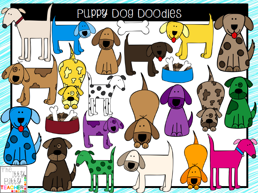 http://www.teacherspayteachers.com/Product/Clipart-Puppy-Dog-Doodles-1499034