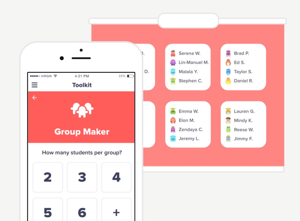 Class Dojo group generator-quickly group students digitally and project on your board!