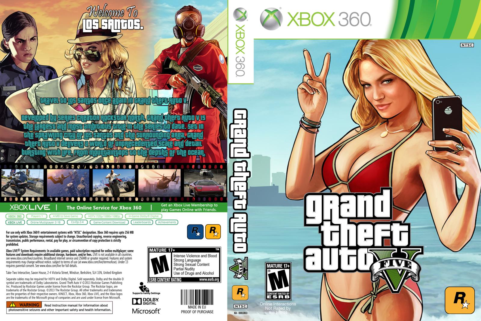 Grand Theft Auto V - Xbox 360.