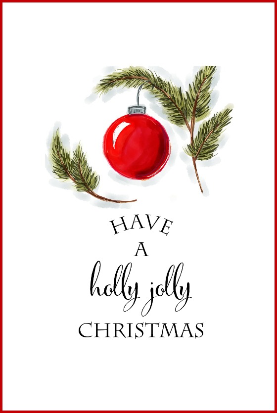 20 Free Christmas Printables To Deck Your Halls From Thrifty Decor Chick