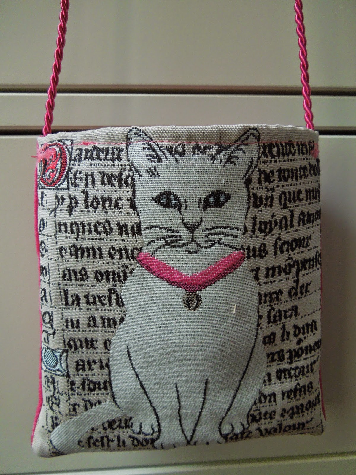 Pochette à Rabat Personnalisée Chat - Trousse Avec Prénom - Réf. 16 - Polyester/toile - Neuf Avec étiquettes