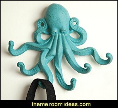 Cast Iron Octopus Hooks seaside cottage decorating ideas - coastal living living room ideas - beach cottage coastal living style decorating ideas - beach house decor - seashell decor - nautical bedroom furniture Cast Iron Octopus Hooks seaside cottage decorating ideas - coastal living living room ideas - beach cottage coastal living style decorating ideas - beach house decor - seashell decor - nautical bedroom furniture