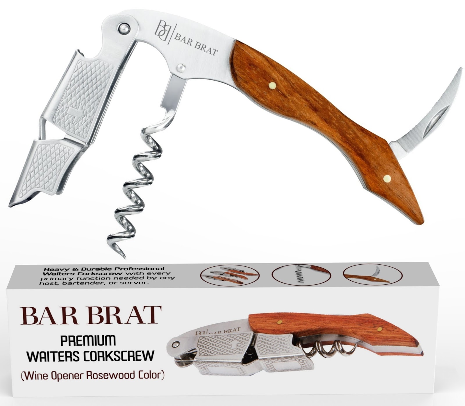 Chantal's Reviews Professional Waiters Corkscrew by Bar Brat