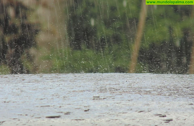 Las lluvias se concentran en el noreste de La Palma