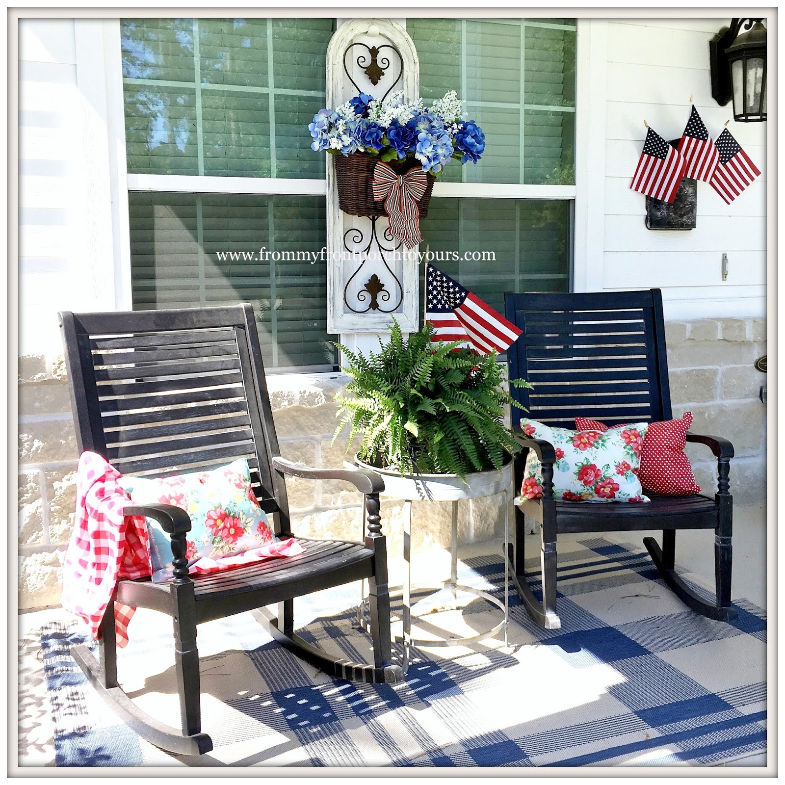 From My Front Porch To Yours Farmhouse Patriotic Summer Front Porch