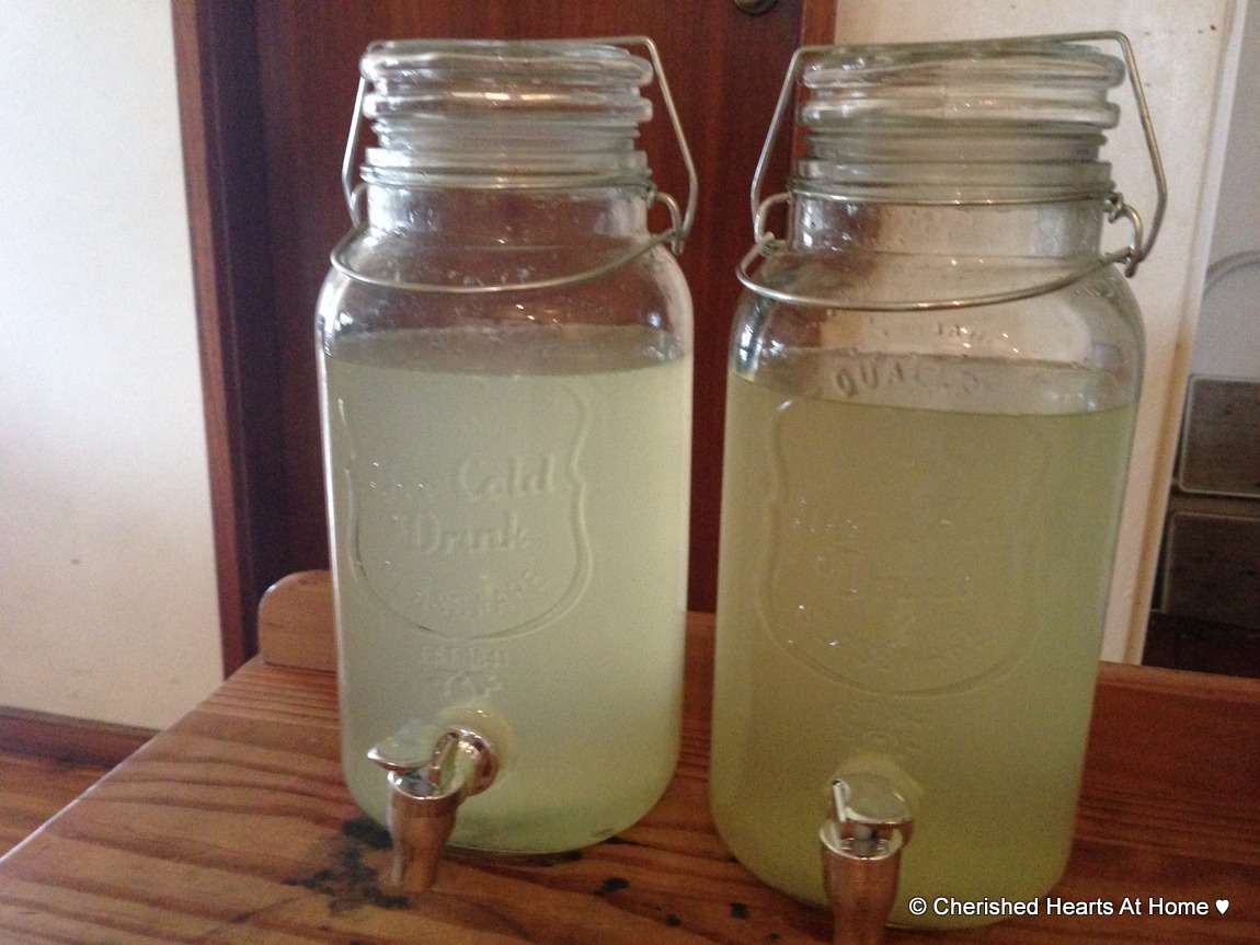 Cherished Hearts At Home Fermented Lemonade nutritious and yummy too!!