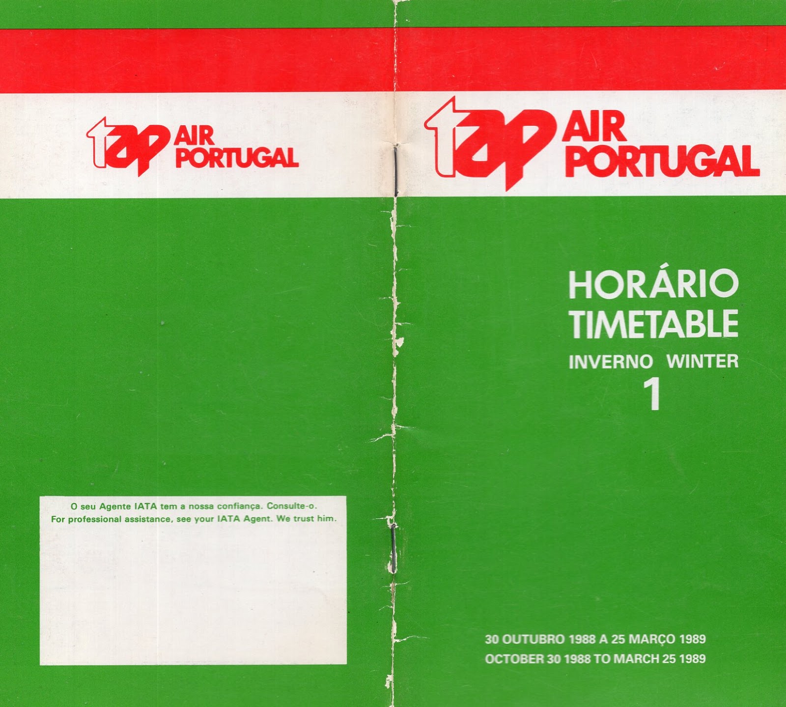 Airline memorabilia TAP Air Portugal (1988/1989)