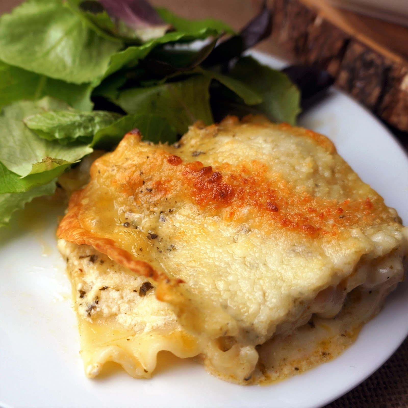 The Scattered Cook Roasted Veggie Lasagna with Creamy Pesto Sauce