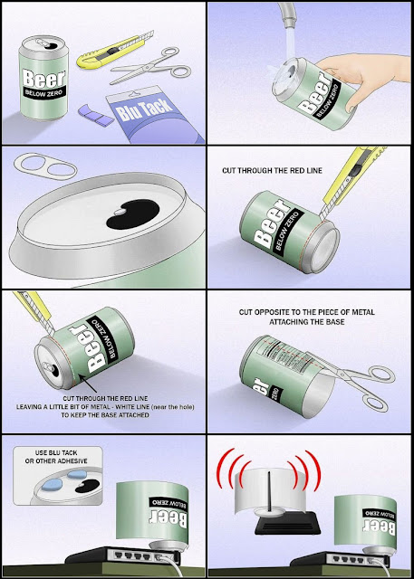 Melhore o sinal do seu Wi-Fi com latas de refrigerante