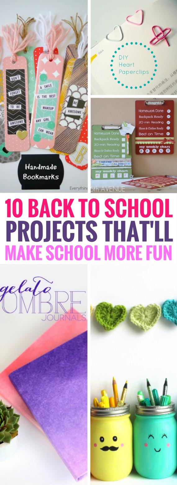 10 back to school projects that will make school so much better how to make projects for school