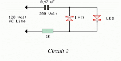 Transformerless power supply for LED Bulb lamps 220V