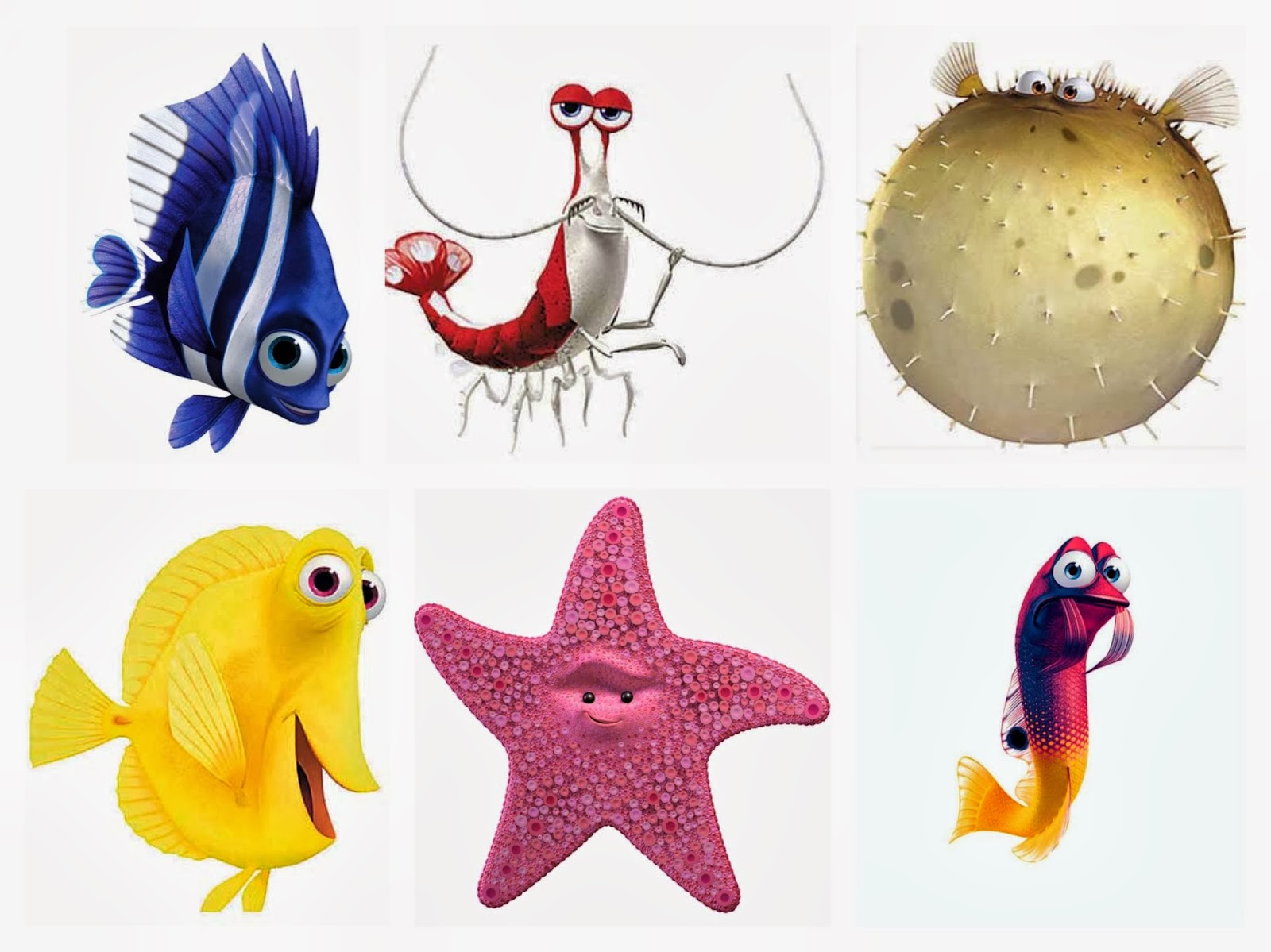 Characters in finding nemo fish tank - warrety, image size:1600x1199