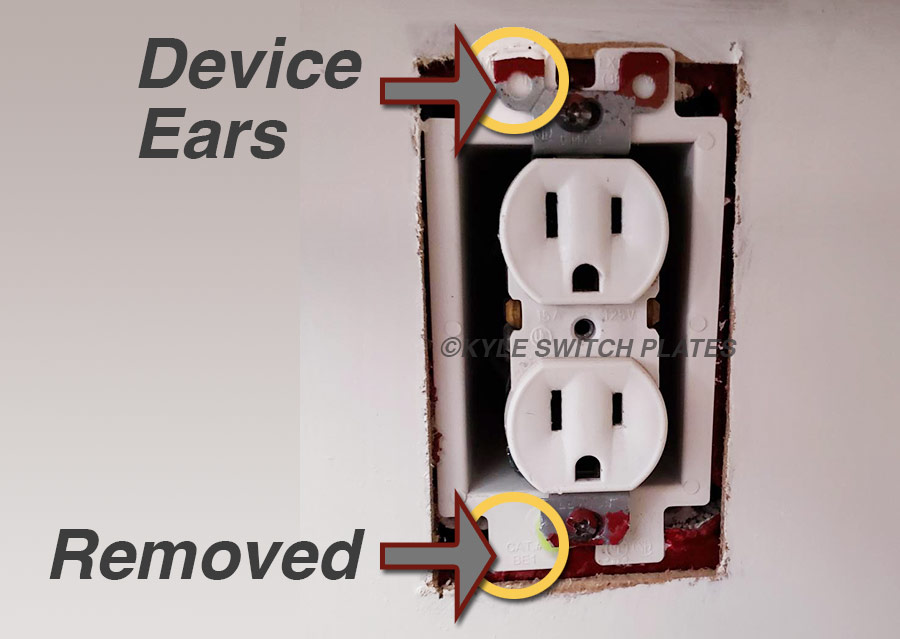 Kyle Switch Plates Adjust Uneven Outlets for New Wall Surface Tile