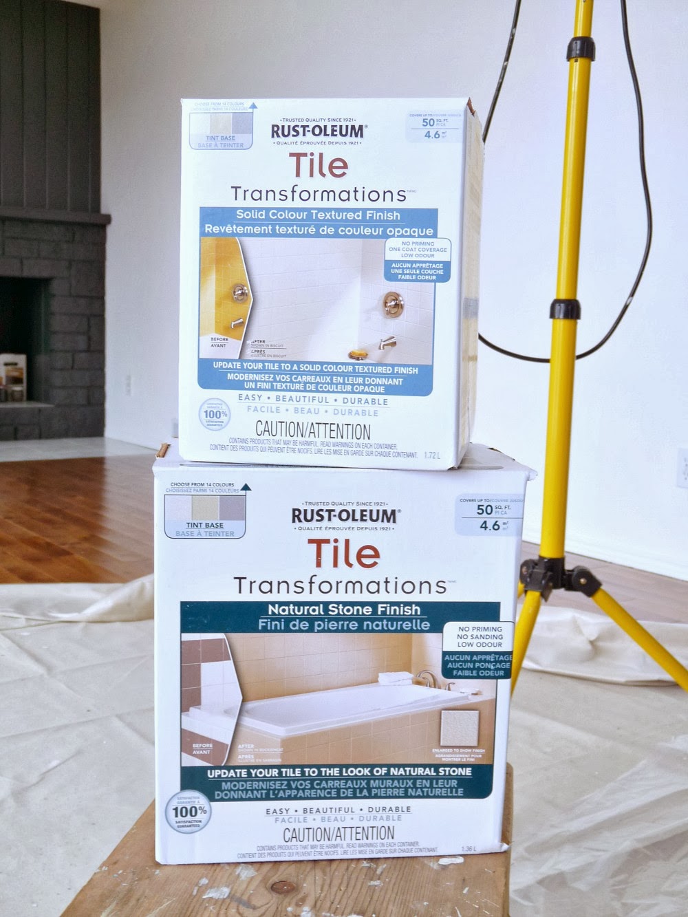 How to Paint Tile in Bathroom RustOleum Tile Transformations Review