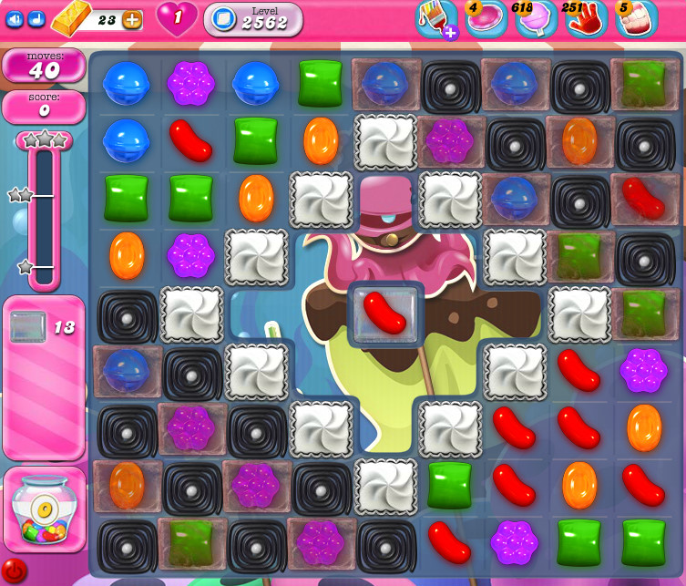 Candy Crush Saga level 2562 Candy Crush Saga level 2562