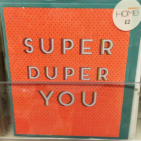 print & pattern GREETINGS CARDS sainsbury's home