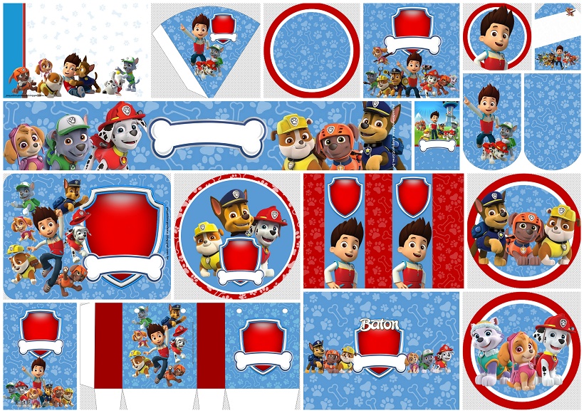 Divertido Kit de Paw Patrol o Patrulla Canina para Imprimir Gratis