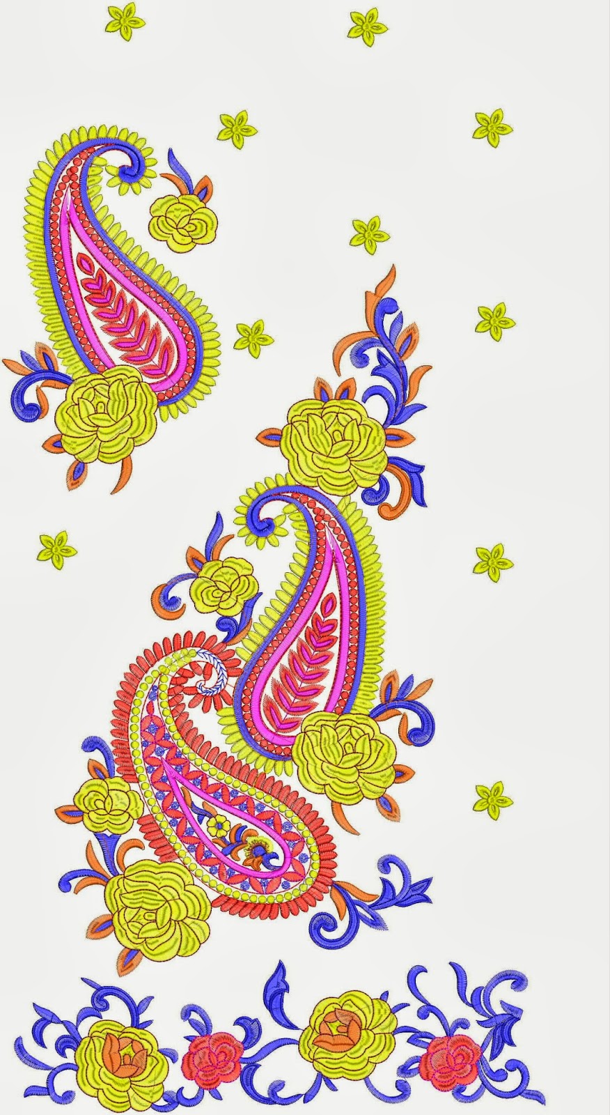 kurti design with border