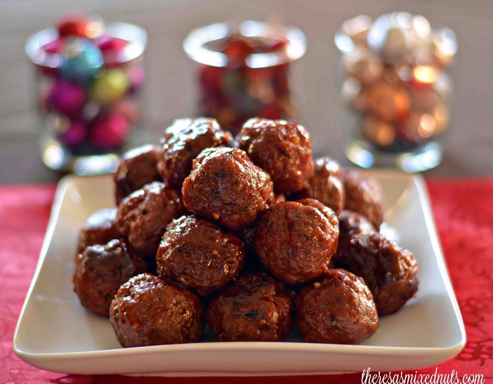 Theresa's Mixed Nuts Sweet & Sour Meatball Appetizer