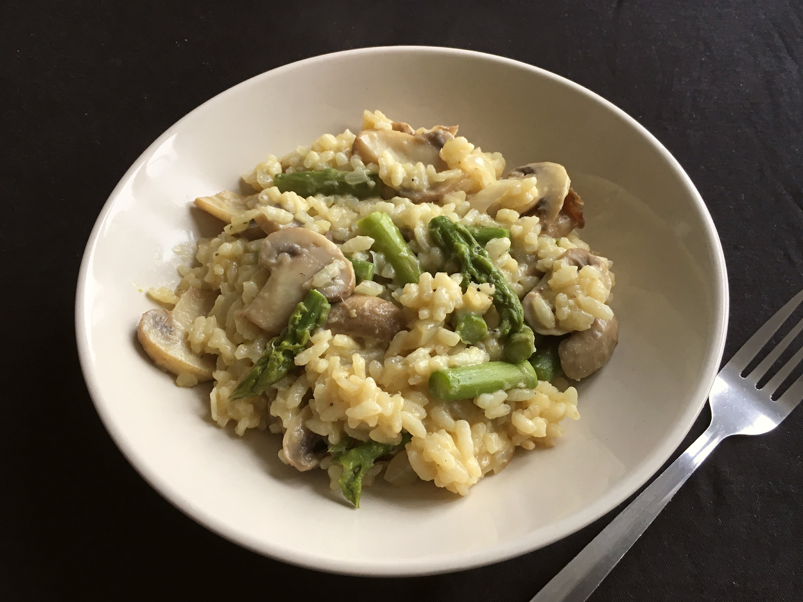 Vegan Mushroom and Asparagus Risotto Susiechef