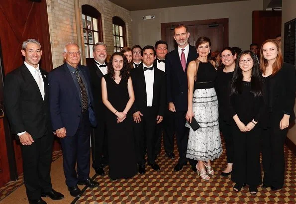 King Felipe VI and Queen Letizia of Spain attended an official dinner