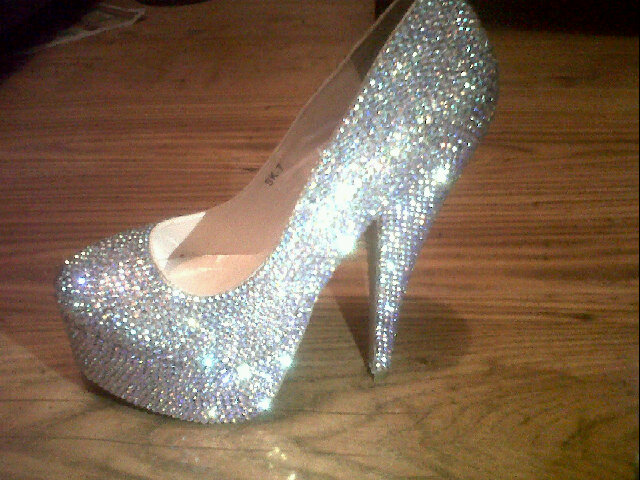 swarovski wedding heels