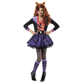 Monster High Party City Clawdeen Wolf Outfit Child Costume