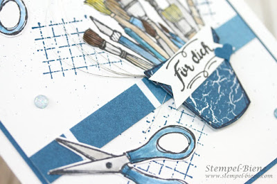 Stampinup Kreiert mit Liebe; Match the Sketch; Stempel-Biene, Work of Art; Stampinup Katalog; Stempelparty; Karte für Maler