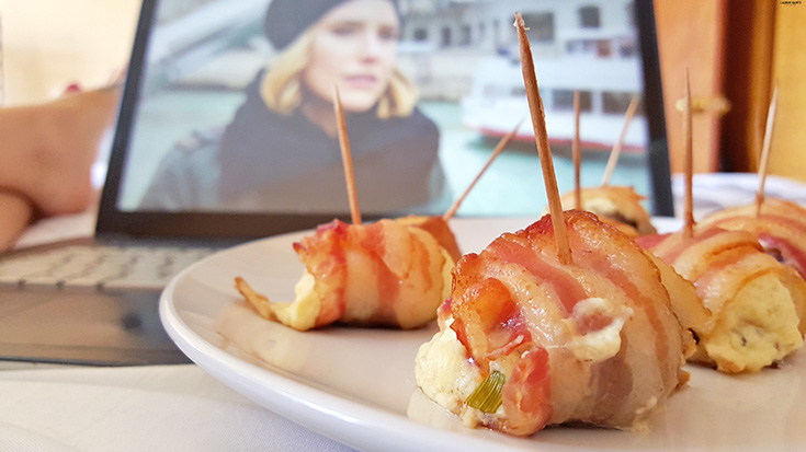Find out how you can watch #TVwithoutTheTV and score a delicious Bacon Wrapped Stuffed Mushroom recipe while you're at it! #TVEverywhere