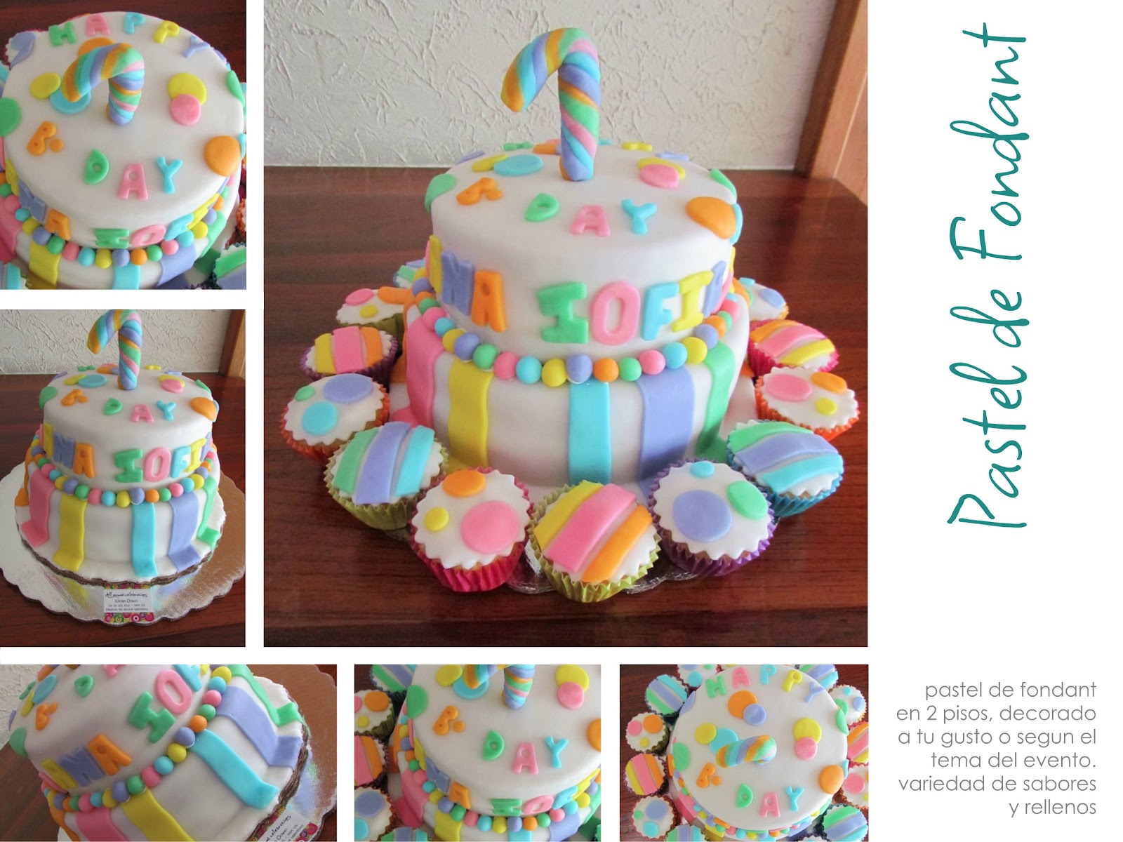 All Around Celebrations: Pasteles de Fondant