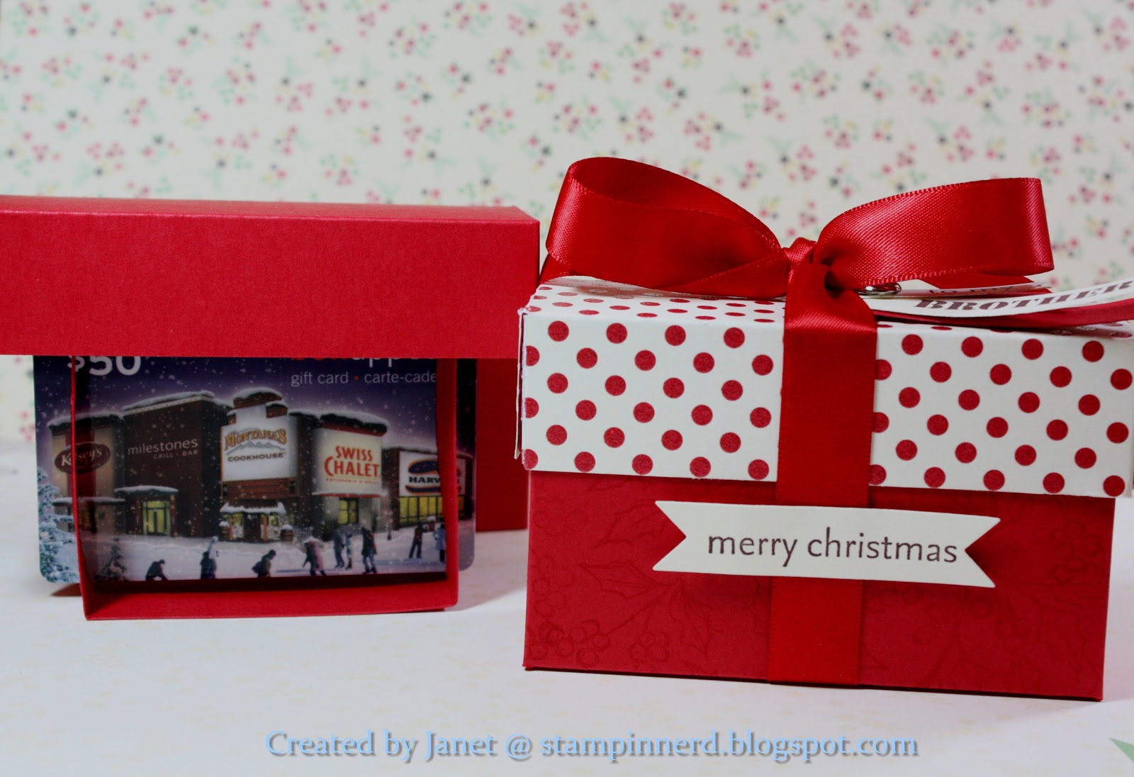 Stampin Nerd Popup Gift Card Box Tutorial