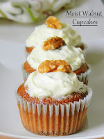 How to bake Moist Walnut Cupcakes, Moist walnut cupcakes,