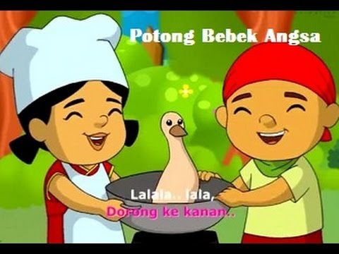 Video Klip Lagu Anak Potong Bebek Angsa Kartun Gambar