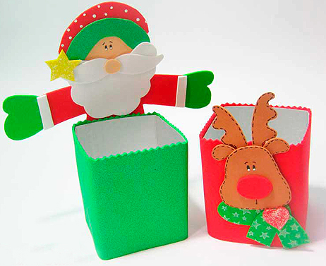 Embalagem de Papai Noel na caixa de leite | Pra Gente Miúda