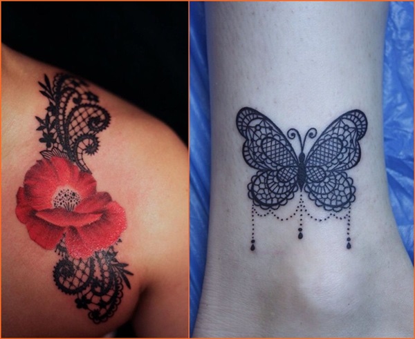Zarte Gewebe Schulter Tätowierung Zarte Gewebe Tattoo Designs für Frauen 2016