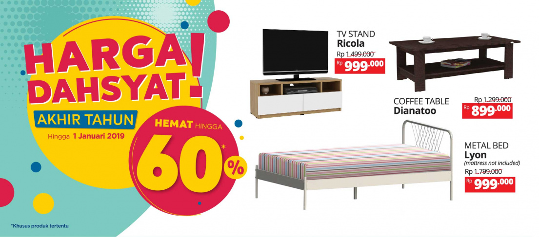 Informa - Promo Diskon s.d 60% Harga Dahsyat Akhir Tahun 2018 Informa - Promo Diskon s.d 60% Harga Dahsyat Akhir Tahun 2018