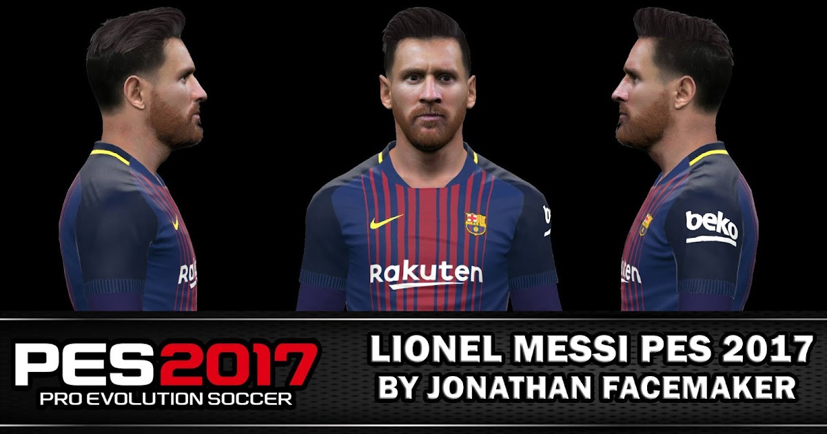 Ultigamerz Pes 2017 Lionel Messi New Face 2017 With 3d Beard