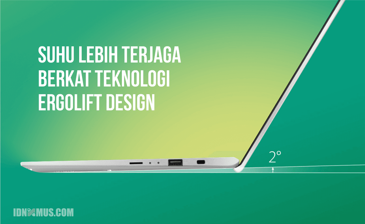 Asus VivoBook Ultra A412DA Hadir Dengan Ergolift Design Asus VivoBook Ultra A412DA Hadir Dengan Ergolift Design