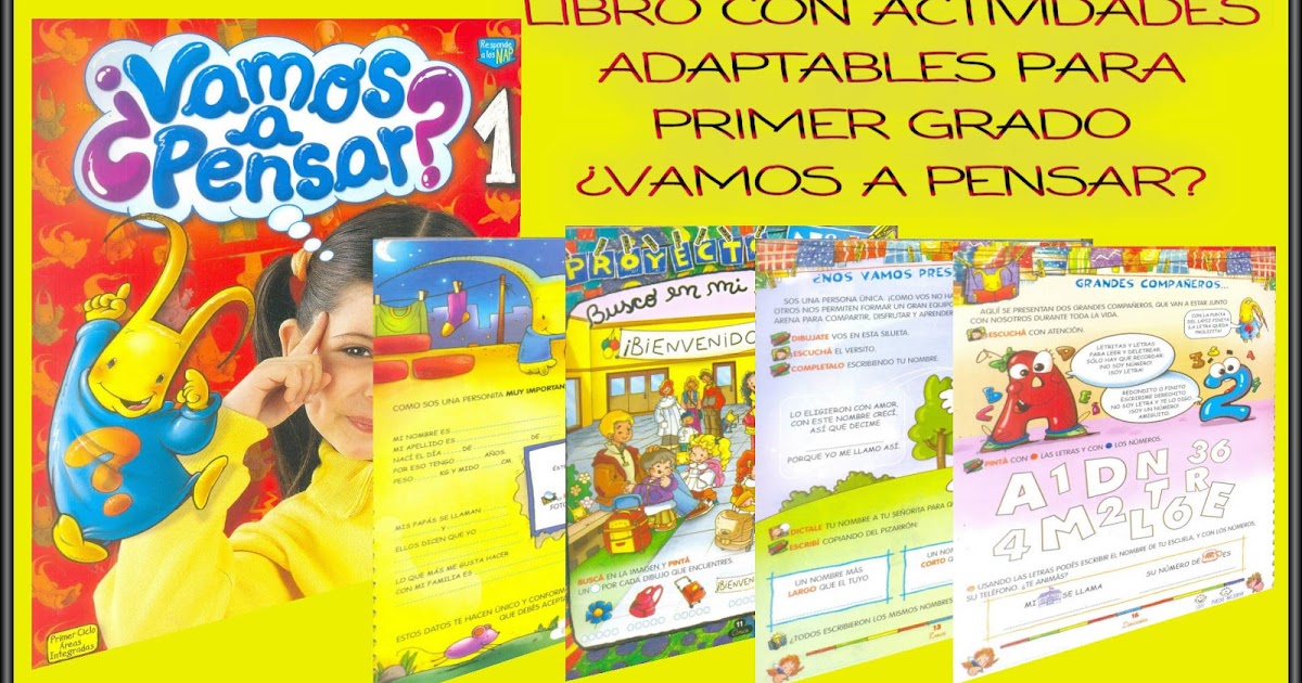 ¿VAMOS A PENSAR? 1PRIMER GRADO MILTON PAREDES CALVABLOG DIDACTICO