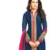 Reya Georgette Embroidered Semi-stitched Salwar Suit Dupatta Material