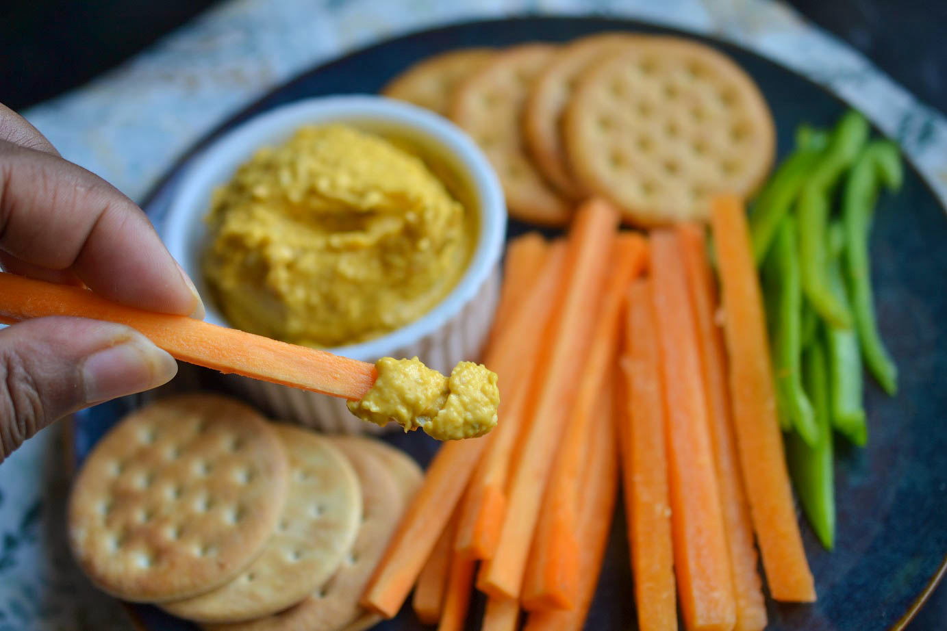 Greedy Girl Roasted Pumpkin and pepper cheese dip