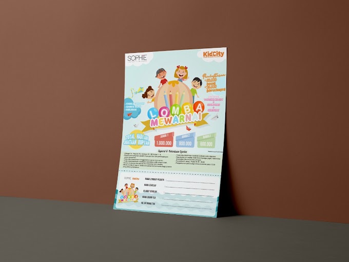 Desain Lomba Mewarnai Sophie Paris & KidCity