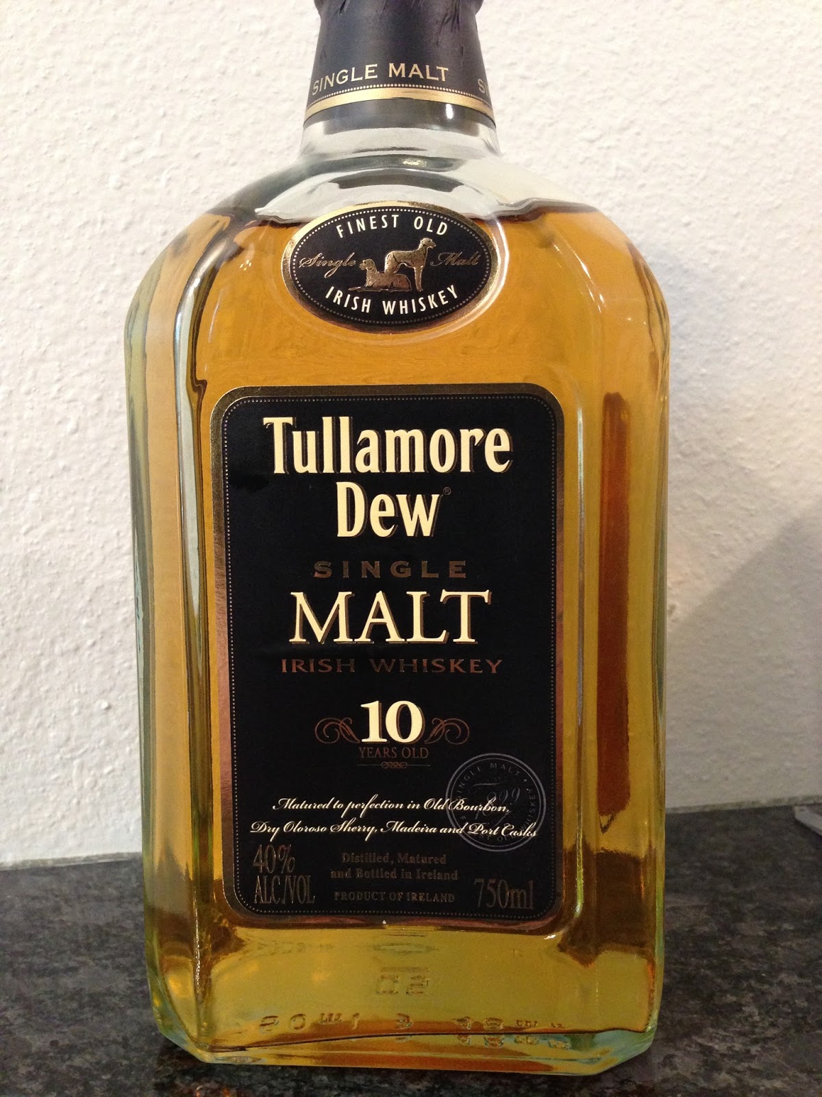 Bite and Booze Tullamore Dew Single Malt 10 Year Whisk(e)y Wednesday
